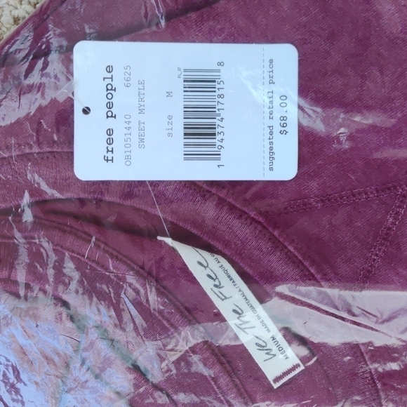 NEW $68 Free People 213 Tee Sweet Myrtle - Picture 10 of 10
